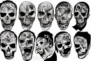 Ripped skin tattoo idea