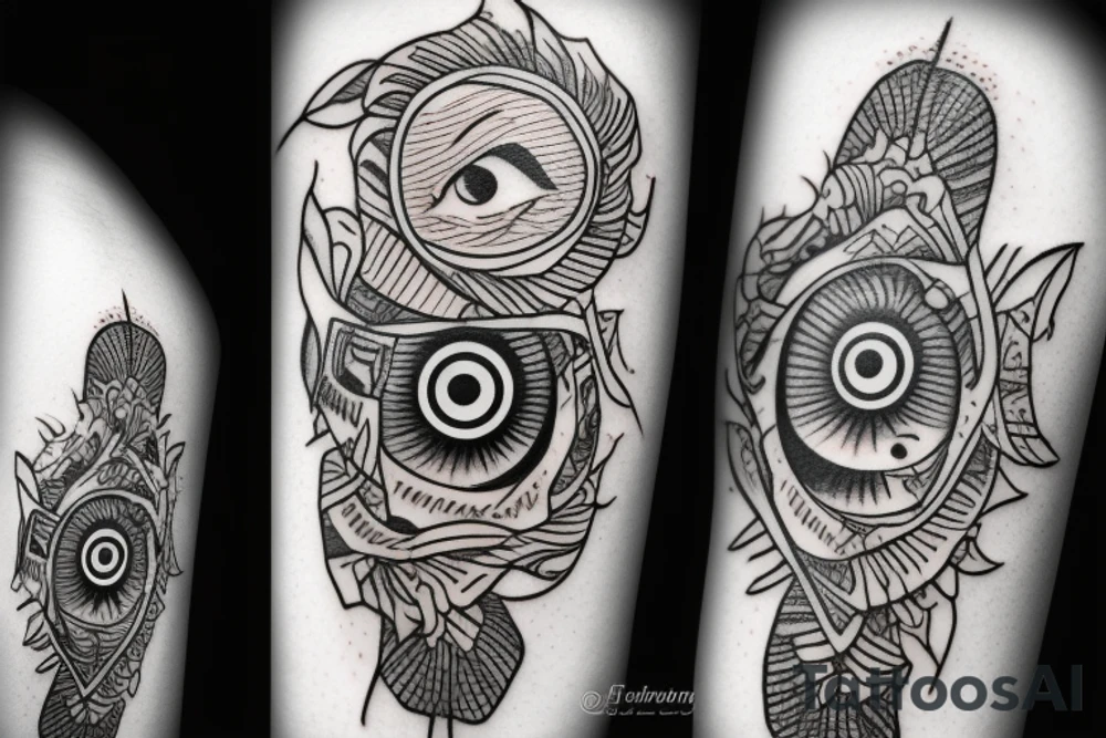 poker, jui jitsu, eye, family, flower tattoo idea