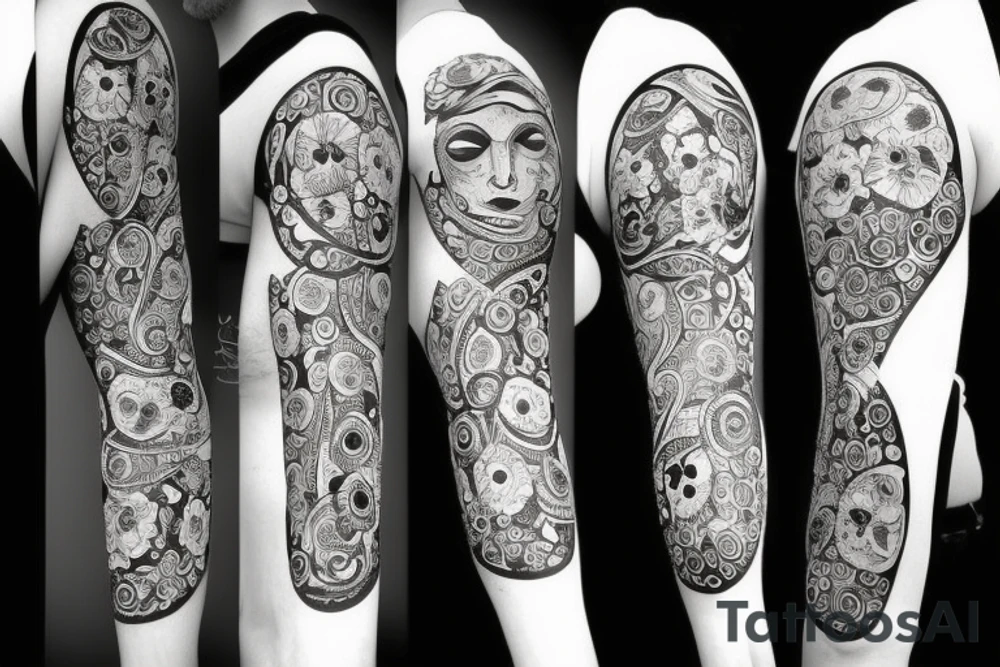 poker, eye,
flower tattoo idea