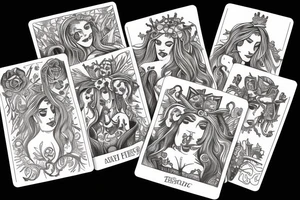 5 of cups tarot tattoo idea