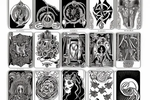5 of cups tarot tattoo idea