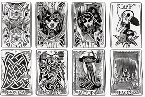 5 of cups tarot tattoo idea
