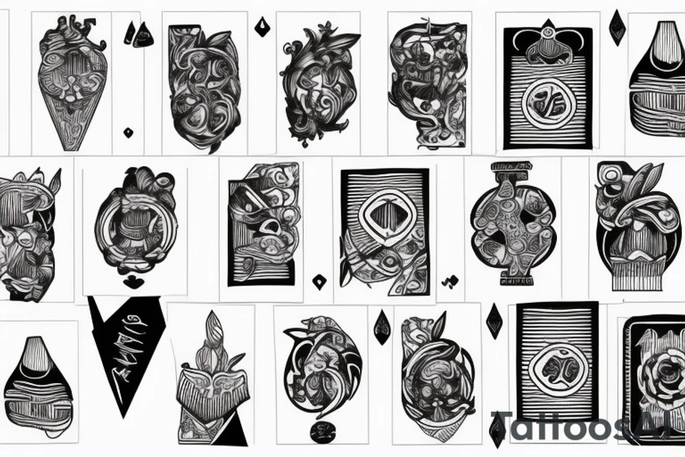 deck 5 of cups tattoo idea