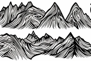 Mountains tattoo idea