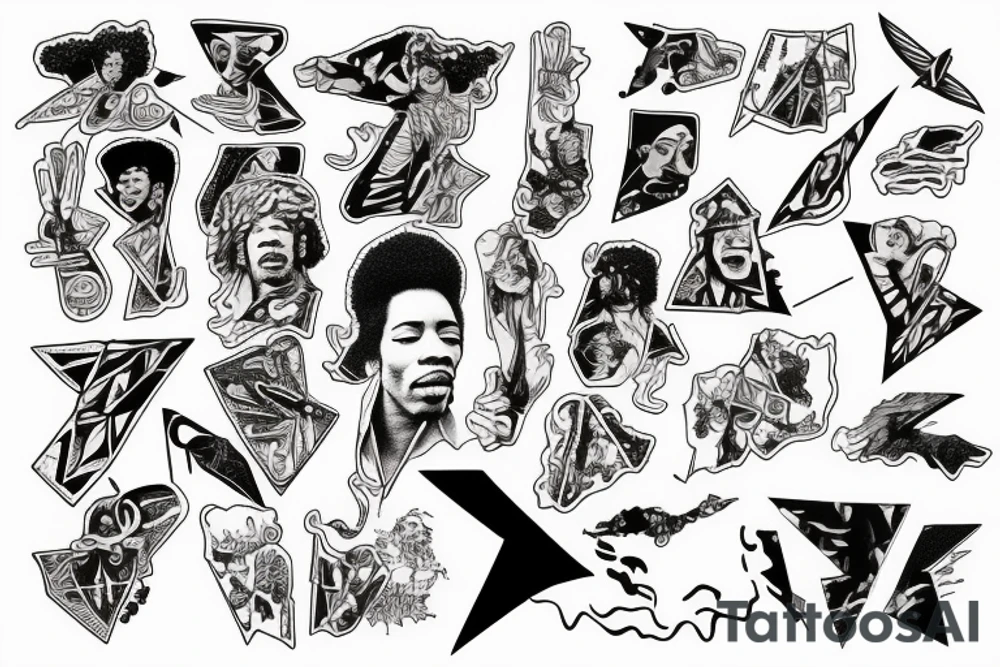 Jimi Hendrix's Flying V tattoo idea
