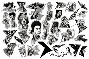 Jimi Hendrix's Flying V tattoo idea