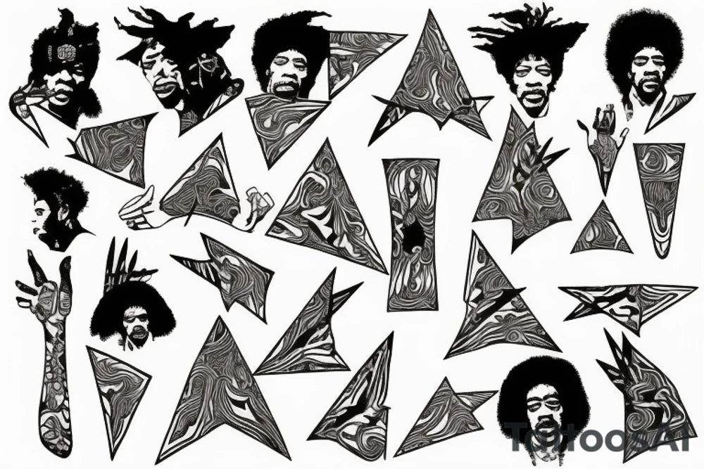 Jimi Hendrix's Flying V tattoo idea