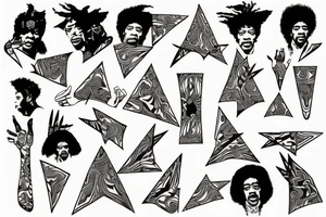 Jimi Hendrix's Flying V tattoo idea