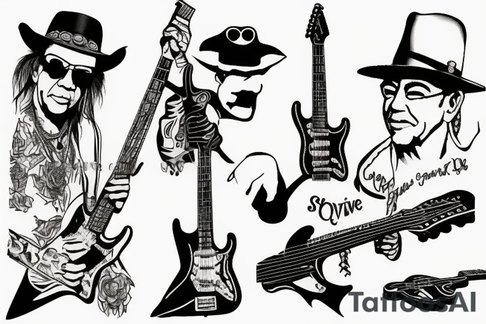 Stevie Ray Vaughn Guitar tattoo idea