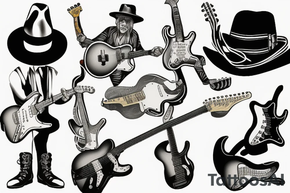 Stevie Ray Vaughn Guitar tattoo idea