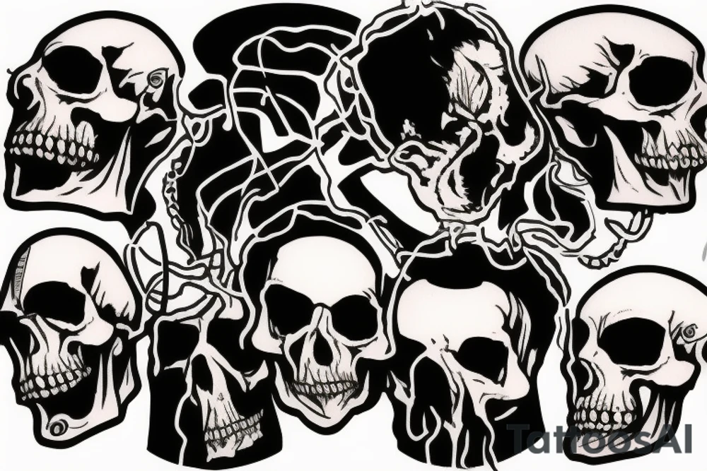 Stevie Ray Vaughn Skull tattoo idea