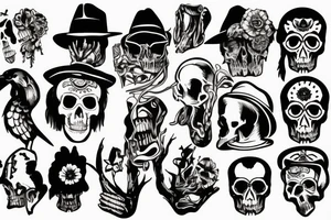 Stevie Ray Vaughn Skull tattoo idea