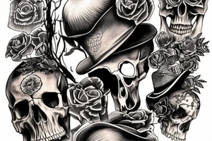 Stevie Ray Vaughn Skull tattoo idea