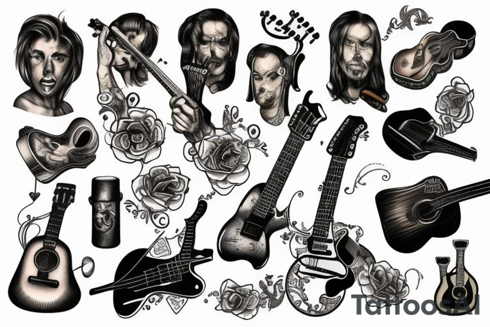 Lenny, Guitar tattoo idea