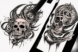 Guitar, Death Eater tattoo idea