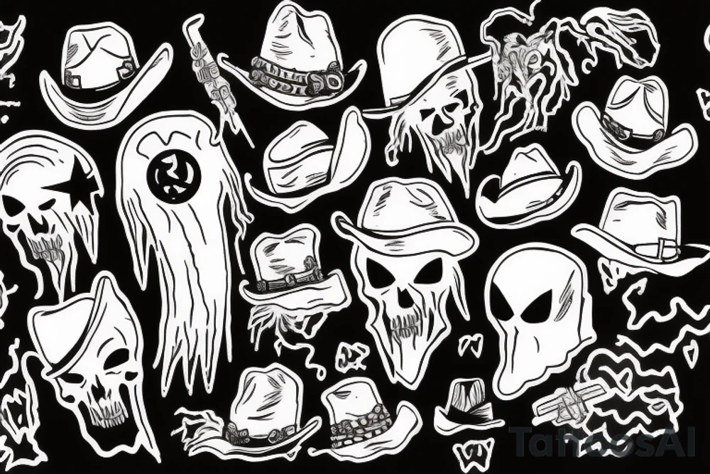 3 dead cowboy ghost in the sky tattoo idea