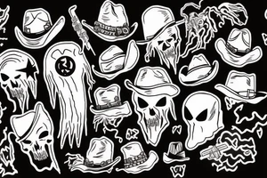 3 dead cowboy ghost in the sky tattoo idea