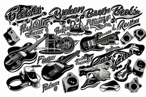 Fender Telecaster Black tattoo idea