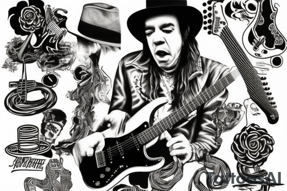 Stevie Ray Vaughan's Stratocaster tattoo idea