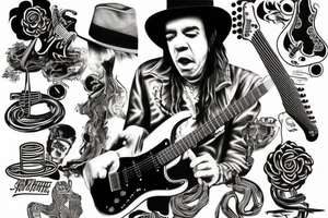 Stevie Ray Vaughan's Stratocaster tattoo idea