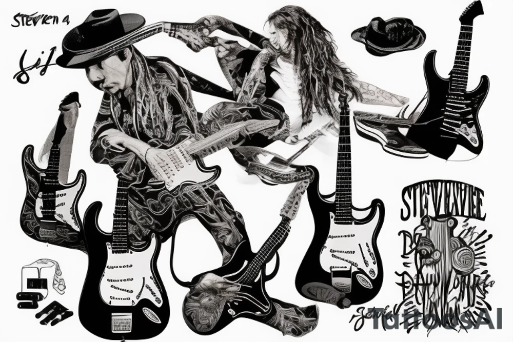 Stevie Ray Vaughan's Stratocaster tattoo idea