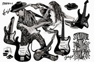Stevie Ray Vaughan's Stratocaster tattoo idea