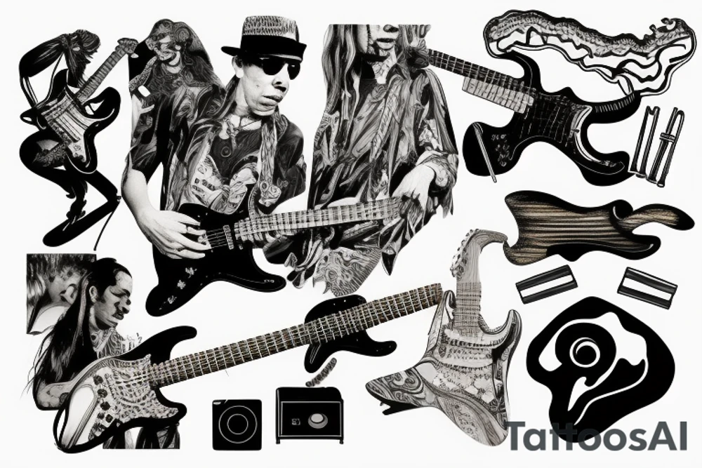 Stevie Ray Vaughan's Stratocaster tattoo idea