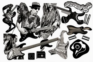Stevie Ray Vaughan's Stratocaster tattoo idea