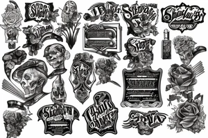 Shelton sitting by gravestone tattoo idea