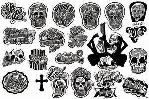 Shelton sitting by gravestone tattoo idea