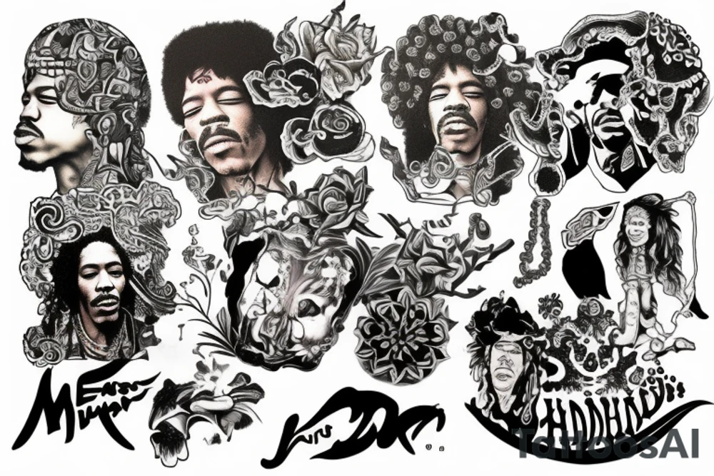 Jimi Hendrix tattoo idea