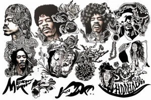 Jimi Hendrix tattoo idea