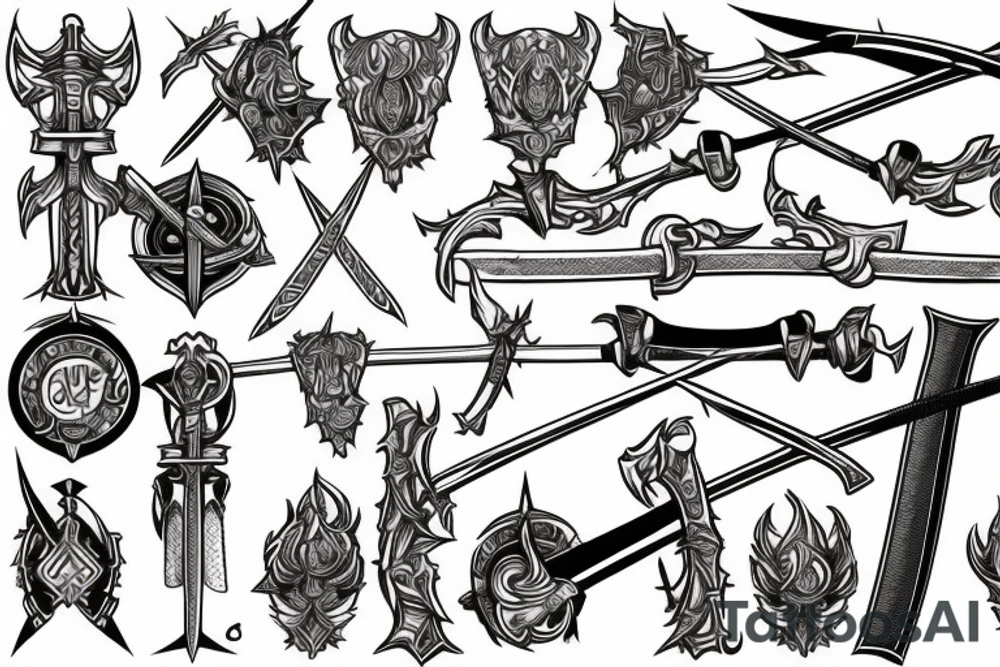 Those who have swords and know how to use them, but choose to keep them sheathed, shall inherit the world. tattoo idea