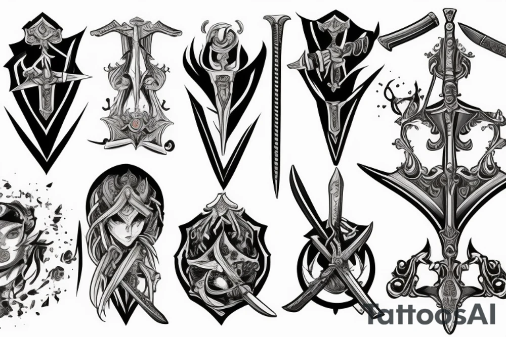 Those who have swords and know how to use them, but choose to keep them sheathed, shall inherit the world. tattoo idea