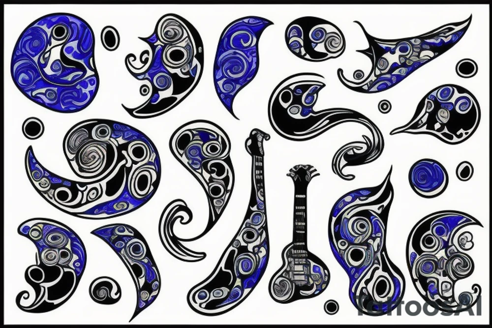 Playing the blues tattoo idea