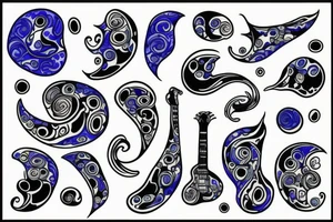 Playing the blues tattoo idea