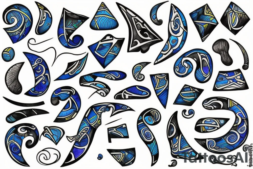 Playing the blues tattoo idea