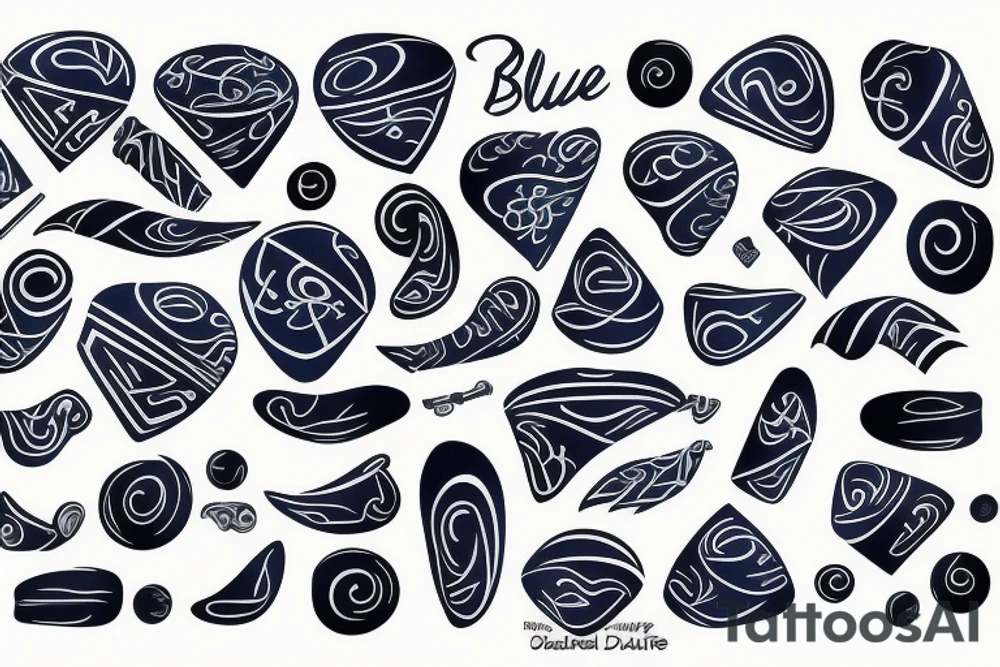 Playing the blues tattoo idea