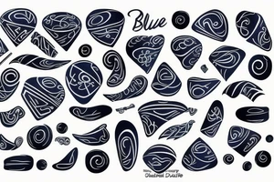 Playing the blues tattoo idea