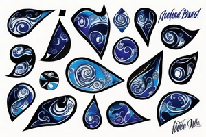 Playing the blues sleeve tattoo idea