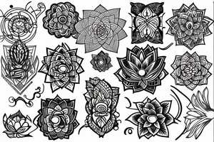 Inverse Lotus tattoo idea