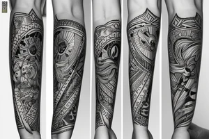 Kobieta anioł stróż ze skrzydłami w bieliźnie tattoo idea