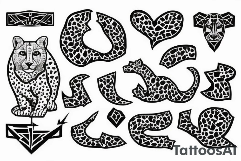 Cheeta , with old soldier tattoo idea