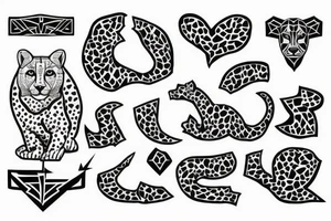 Cheeta , with old soldier tattoo idea