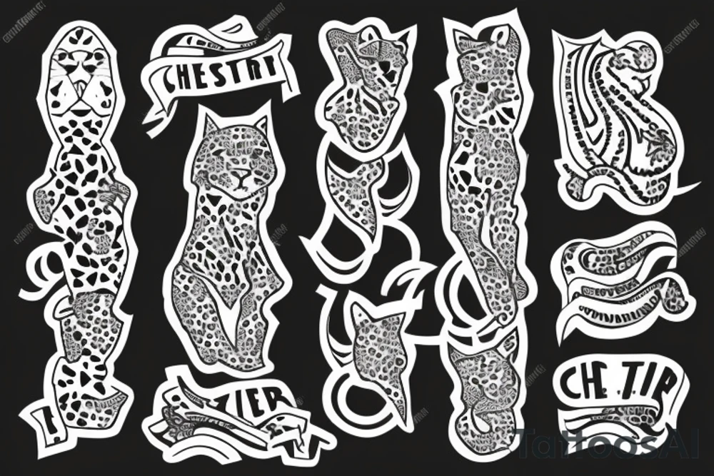 Cheeta , with old soldier tattoo idea
