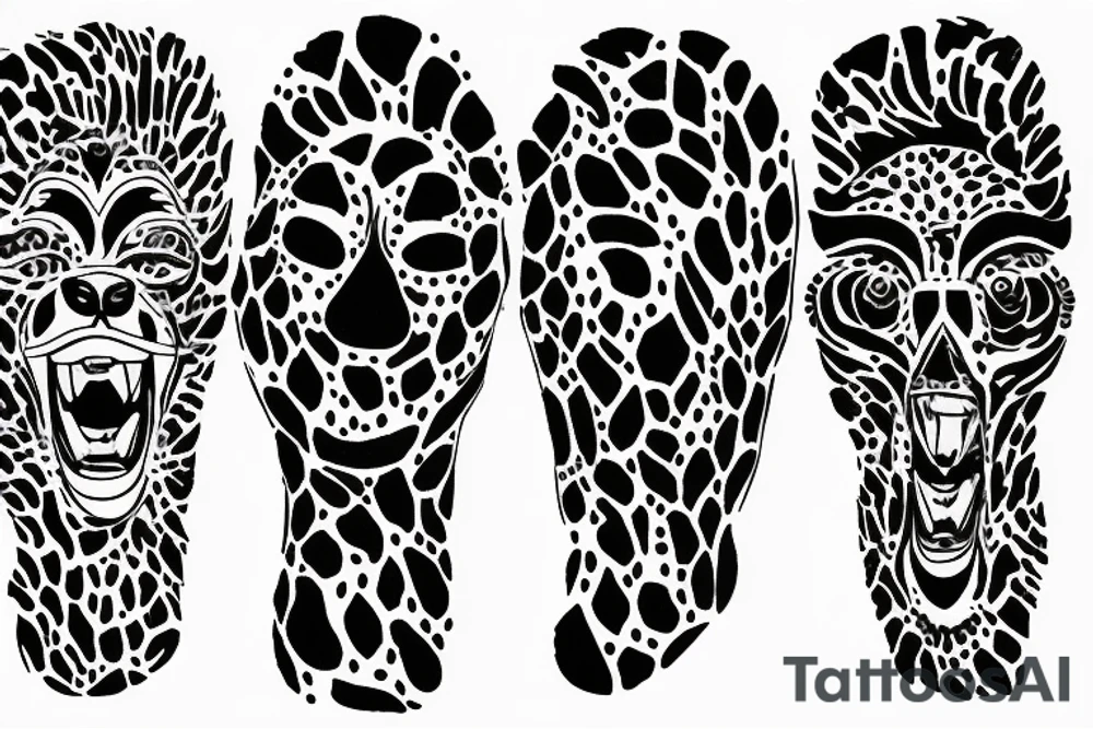 Cheeta , with old soldier tattoo idea