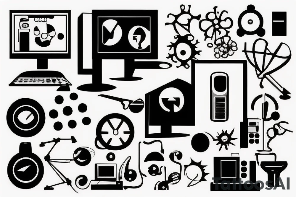 computer tattoo idea