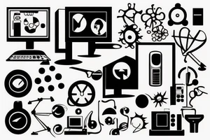 computer tattoo idea