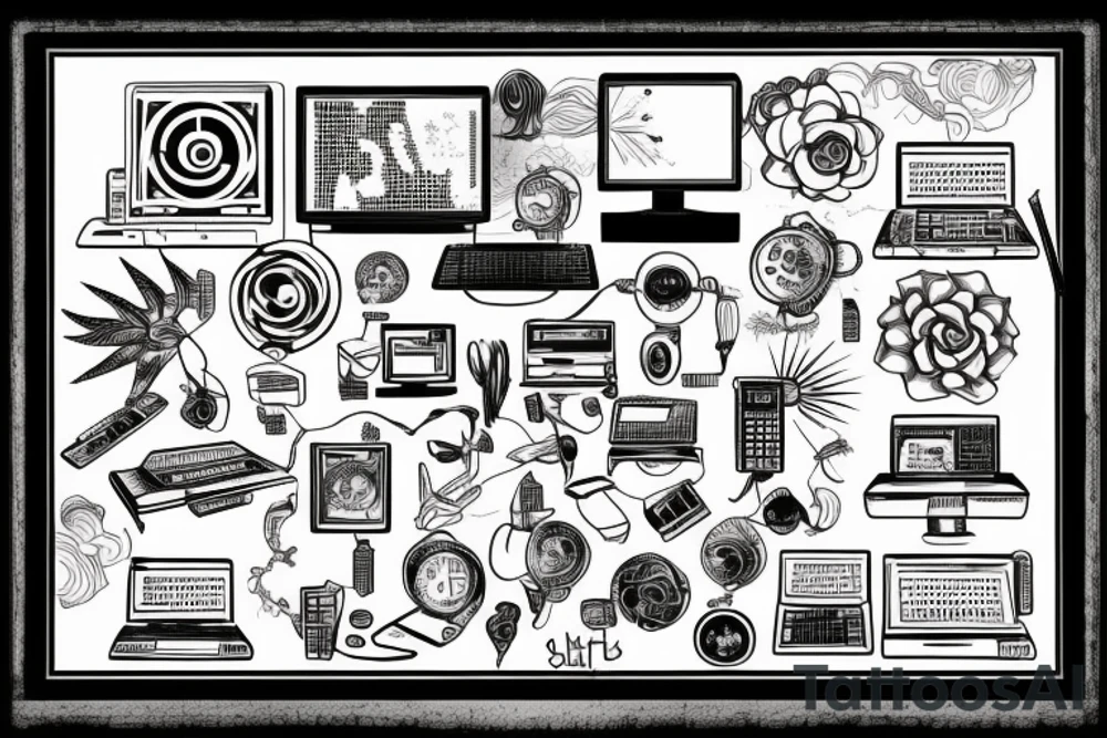 computer tattoo idea