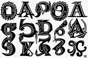 Letter D # and ace of spades tattoo idea